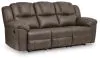 Ashley Furniture PC6450688 Lowilla - Reclining Sofa - Driftwood