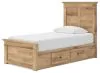 Ashley Furniture PCB1170B30 Ashley Furniture PCB1170B30 Makidern - Twin Panel Storage Bed With 2 Under Bed Storage Units - Tan