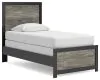 Ashley Furniture PCB1118B8 Ashley Furniture PCB1118B8 Broachmyn - Twin Panel Bed - Black / Gray