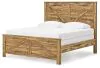 Ashley Furniture PCB1580B6 Ashley Furniture PCB1580B6 Maystonna - King Crossbuck Panel Bed - Brown