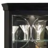 Pulaski Furniture 21220 PFC Curios - Lighted 4 Shelf Corner Curio Cabinet - Oxford Black