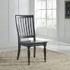 Liberty Furniture 879-C1500S Harvest Home - Slat Back Side Chair - Chalkboard