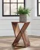 CoasterEveryday 910180 Lily - Solid Reclaimed Wood Accent Side Table - Natural
