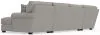 Jackson Furniture Industries 3345/62/30/76-26 Jackson Furniture Industries 3345/62/30/76-26 Livingston - 3 Piece Sectional With Comfort Coil Seating And 9 Included Accent Pillows (RSF Chaise) - Linen