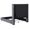 Coaster Fine Furniture 306030Q Tisdall - Upholstered Queen Fireplace Bed - Gray