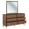 Liberty Furniture 604-BR-DM Century Modern - Dresser & Mirror - Walnut