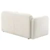Coaster Fine Furniture 509812 Dorset - Fabric Upholstered Round Track Arm Loveseat - White