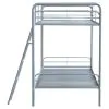 Coaster Fine Furniture 460334SVR Carson - Metal Twin Over Twin Bunk Bed - Glossy Silver