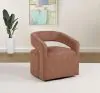 Coaster Fine Furniture 907539 Westhill - Boucle Upholstered Swivel Accent Chair - Berry