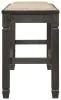 Ashley Furniture D736-09 Tyler Creek - DBL Counter UPH Bench  - Antique Black
