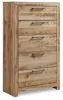 Ashley Furniture B1050-46 Hyanna - Five Drawer Chest - Tan Brown