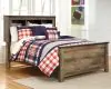 Ashley Furniture B446B87 Ashley Furniture B446B87 Trinell - Full Bookcase Panel Bed - Brown