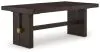 Ashley Furniture D984/45/01(6)/60 Ashley Furniture D984/45/01(6)/60 Burkhaus - 8 Pc. - Dining Room Extension Table, 6 Side Chairs, Server - Dark Brown