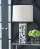 Ashley Furniture L429044 Macaria - Marble Table Lamp - White / Black