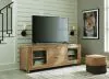 Ashley Furniture W781-68 Rencott - Extra Large TV Stand - Light Brown