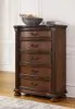 Ashley Furniture B764/31/36/46/50/71/97/93(2) Ashley Furniture B764/31/36/46/50/71/97/93(2) Lavinton - 8 Pc. - Dresser, Mirror, Chest, Queen Poster Bed, 2 Nightstands - Brown