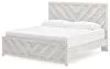 Ashley Furniture B3788B7 Ashley Furniture B3788B7 Cayboni - King Panel Bed - Whitewash