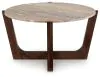 Ashley Furniture T667-8 Tanidore - Round Cocktail Table - Warm Brown