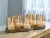 Ashley Furniture A2000856 Evereton - Candle Holder - Antique Gold Finish
