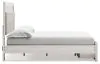 Ashley Furniture B2640B17 Altyra - Queen Panel Bed With Footboard Storage - White