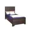 Samuel Lawrence Furniture S462-YBR-K1 Granite Falls - Twin Bed with Panel Headboard - Espresso Brown