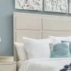 Samuel Lawrence Furniture S916-BR-K1 Madison - Queen Panel Bed in a Grey-White Wash Finish - Natural