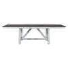 Liberty Furniture 139WH-T4002 Farmhouse - Trestle Table - Two Tone White / Wood Tone