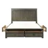 Liberty Furniture 759-BR-K2S Liberty Furniture 759-BR-K2S Thornwood Hills - King Two Sided Storage Bed - Rock Beaten Brown