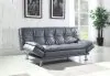 CoasterEssence 500096 Dilleston - Upholstered Tufted Convertible Sofa Bed - Gray