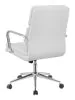CoasterEssence 801767 Ximena - Upholstered Adjustable Mid Back Office Chair - White