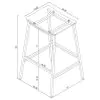 Coaster Fine Furniture 182359 Jovani - Acrylic Backless Bar Stool (Set of 2) - Chrome
