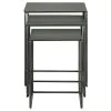 Coaster Fine Furniture 930250 Imez - 3 Piece Rectangular Metal Nesting Table Set - Gray