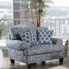 Furniture of America SM8010-CH Pierpont - Chair - Blue