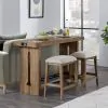 Intercon LM-BS-65C-WOA-K24 Landmark - Backless Stool - Weathered Oak
