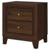 Coaster Fine Furniture 223442 Welsley - 2-Drawer Nightstand Bedside Table - Walnut