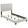 Coaster Fine Furniture 300852T Dorian - Fabric Upholstered Twin Panel Bed - Cream