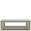 Riverside Furniture 91903 Wilde - Rectangular Glass Top Coffee Table - Light Brown