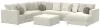 Jackson Furniture Industries 2235/36/31/59/76/12-16 Jackson Furniture Industries 2235/36/31/59/76/12-16 Ritzy - 6 Piece Modular Sectional (RSF Chaise) And 1 Included Cocktail Ottoman - Bone