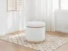 Coaster Fine Furniture 915423 Remuda - Boucle Upholstered Round Storage Ottoman - Ivory