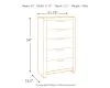 Benchcraft® B200-46 Derekson - Five Drawer Chest - Multi Gray