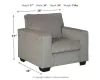 Ashley Furniture 8721420 Ashley Furniture 8721420 Altari - Chair - Alloy