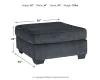 Ashley Furniture 8721308 Ashley Furniture 8721308 Altari - Oversized Accent Ottoman - Slate