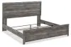 Ashley Furniture B1290/31/36/72/99 Ashley Furniture B1290/31/36/72/99 Bronyan - King Panel Bed - 4 Pc. - Dresser, Mirror, King Bed - Dark Gray