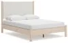Ashley Furniture B2615B4 Ashley Furniture B2615B4 Cadmori - Queen Upholstered Panel Bed - Two-tone