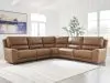 Ashley Furniture PCU62606S8 Ashley Furniture PCU62606S8 DeepWakes - 5-Piece Power Reclining Sectional - Caramel