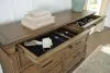 Ashley Furniture PCB782B1 Ashley Furniture PCB782B1 Karallin - Dresser And Mirror - Medium Brown