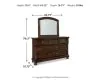 Ashley Furniture B697B1 Ashley Furniture B697B1 Porter - Dresser, Mirror - Rustic Brown