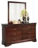 Ashley Furniture B376B1 Ashley Furniture B376B1 Alisdair - Dresser, Mirror - Dark Brown