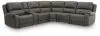Ashley Furniture PCU12600S12 Ashley Furniture PCU12600S12 5Z - Pittson - 6-Piece Power Reclining Sectional With 2 Armless Chairs And Storage Console - Anchor