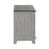 Liberty Furniture 237-CB4490 River Place - Curio Base - Riverstone White & Tobacco